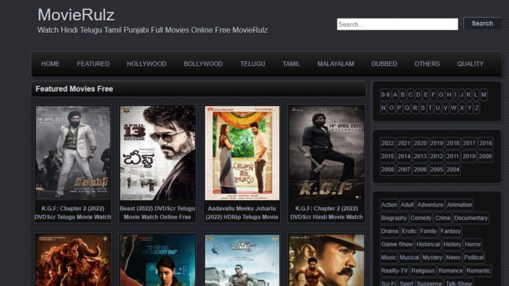 Movierulz - Download 1000+ Hollywood Movies HD Site